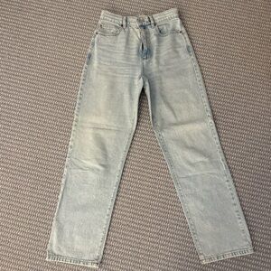 GARAGE light wash women’s vintage straight jeans